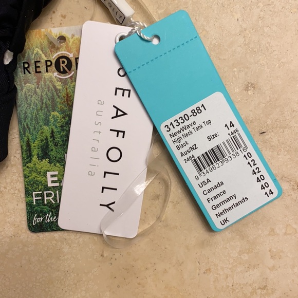 Seafolly High Neck New Wave Bikini Top - Picture 3 of 4